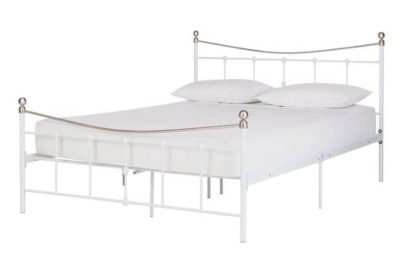 HOME Aeriel Kingsize Bed Frame - White.